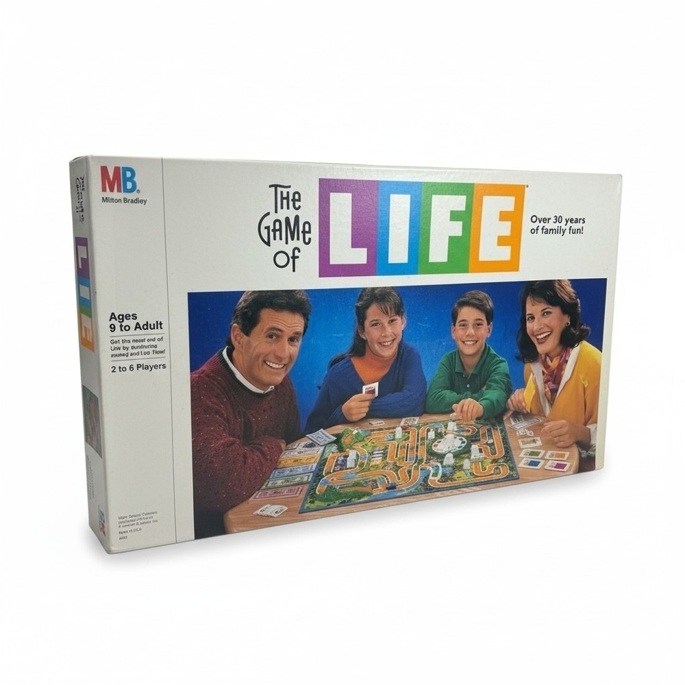 Vintage 1991 The Game of Life Board Game Milton Bradley Classic 3D Spinner 4000